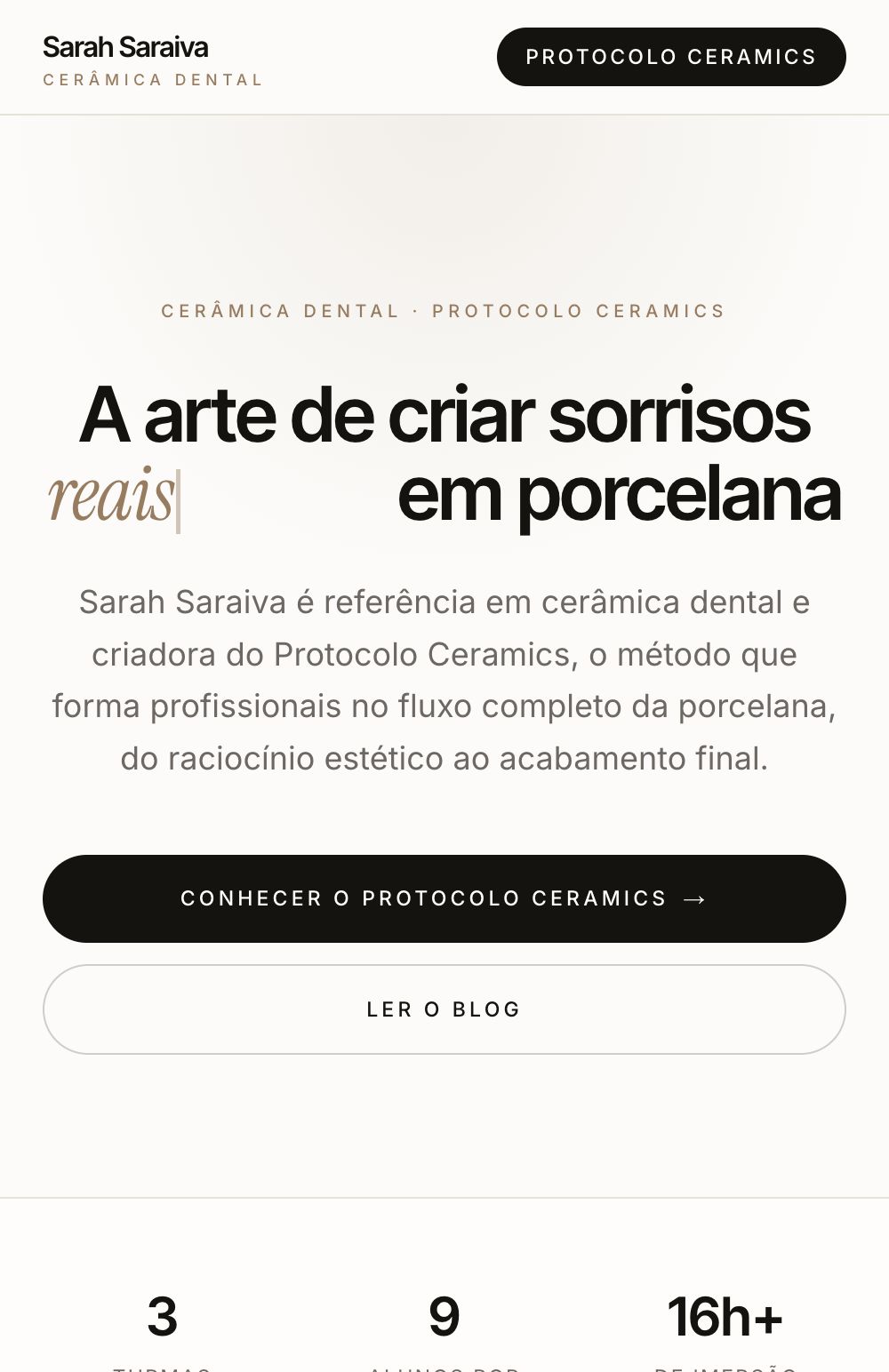 Site Dra. Sarah Saraiva